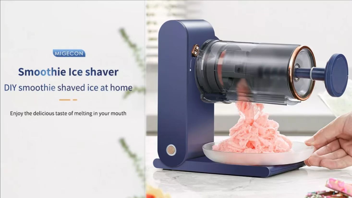 Home Electric Shave Ice Maker (can make various flavors of smoothies)