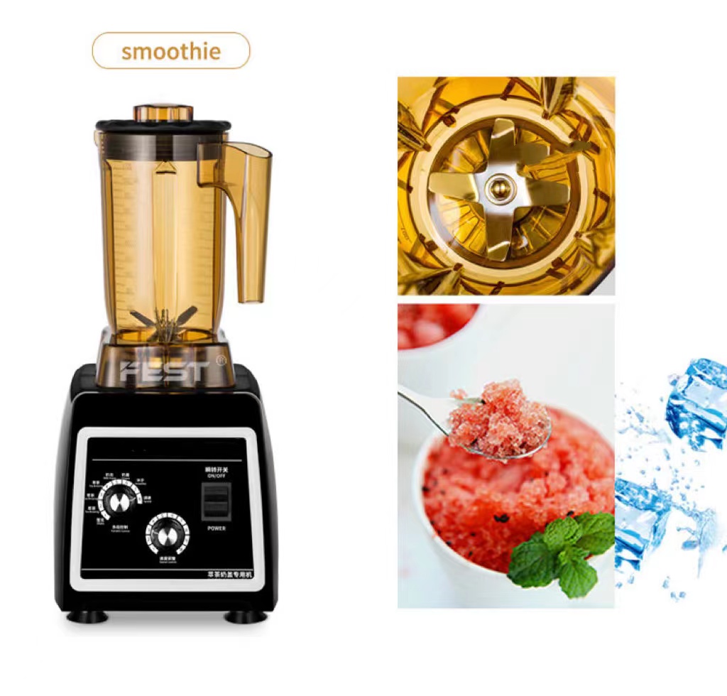 Commercial Heavy Duty Milk Tea Smoothie Blender Orange Juice Ice Blender